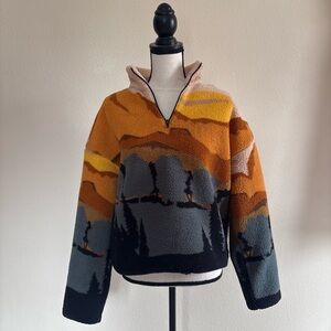 Urban Outfitters Multicolor Landscape Sweater